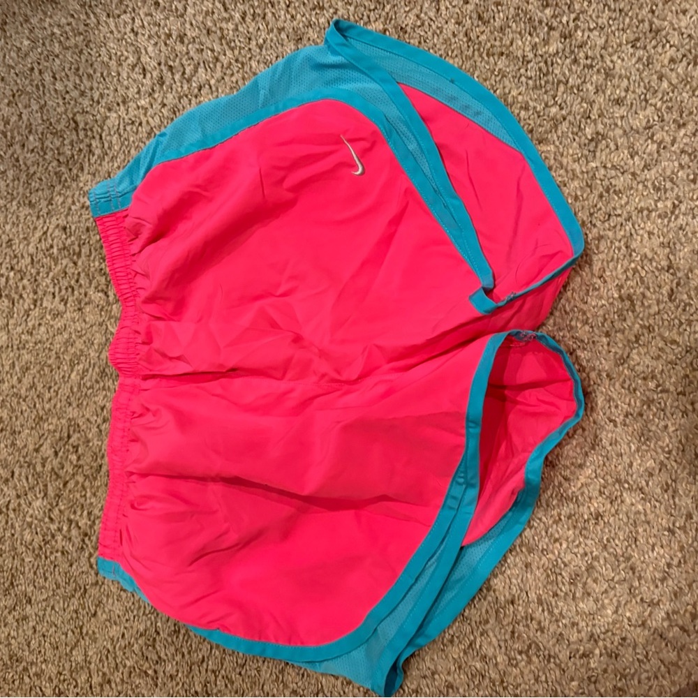 Nike Bright Pink and Aqua Shorts